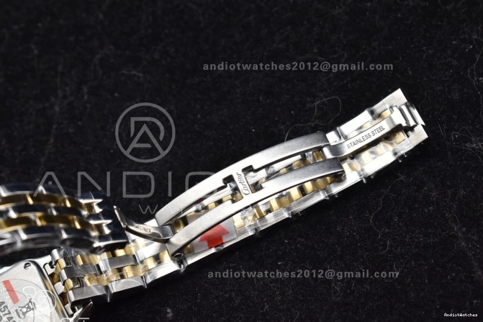 Ronda on Dial 1002 SS YG SS Quartz BVF Best Panthère UrbanChic YG 1:1 Bracelet White Edition 22mm 0314